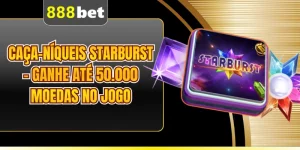 Caça-Níqueis Starburst - Ganhe Até 50.000 Moedas No Jogo 
